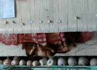 تابلو فرش صاحب کارخانه چای احمد در حال بافت بصورت دستباف در فرش نریمانی تبریز